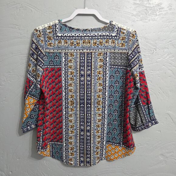 Blair Unique Multi Color Blouse Woman's Size Small - Picture 4 of 8